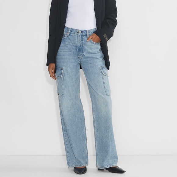 Denim Forum Denim - Aritzia Denim Forum The Farrah Hi-rise Cargo Jeans